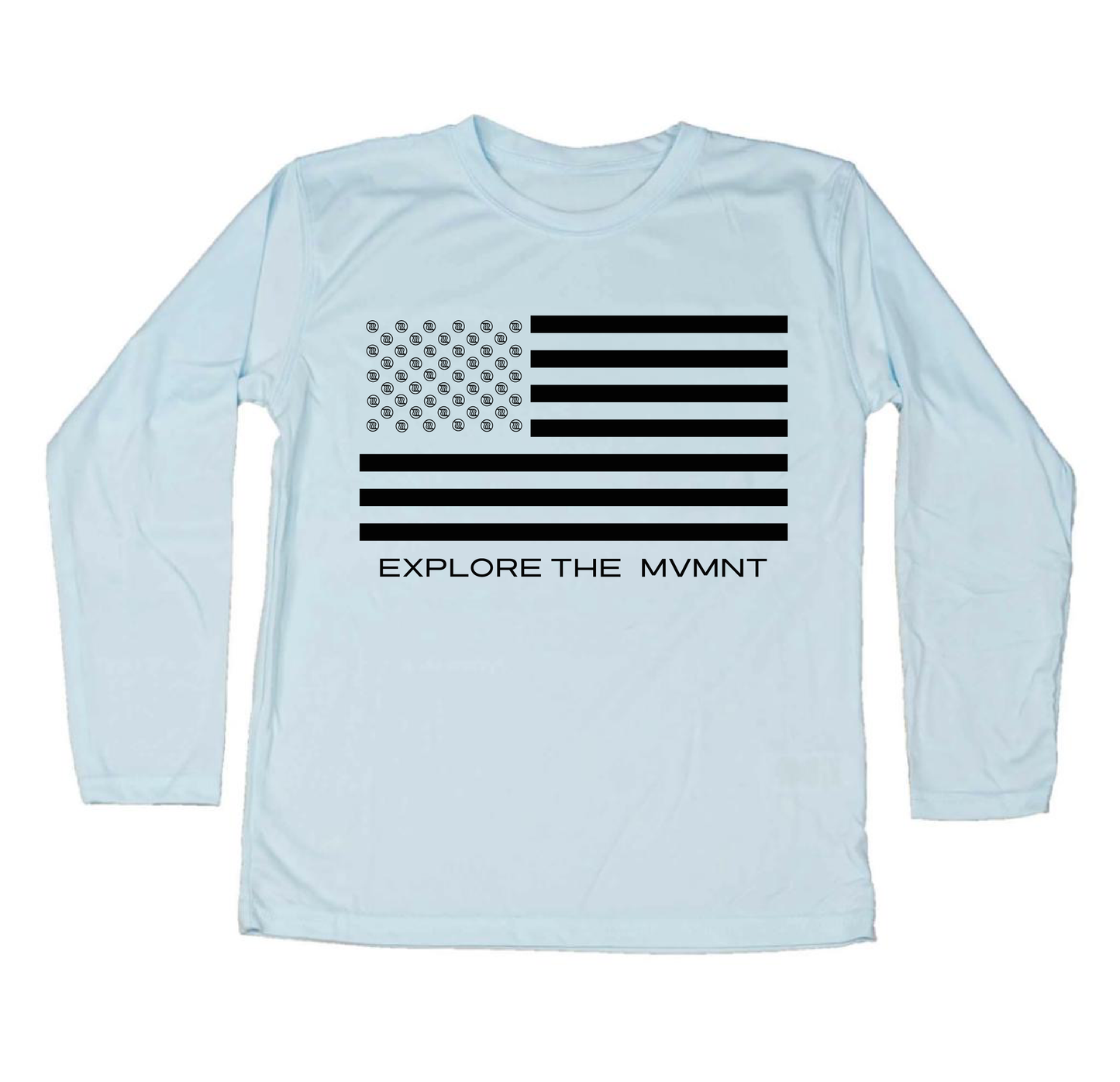 Kids American Flag Performance Sun Shirt